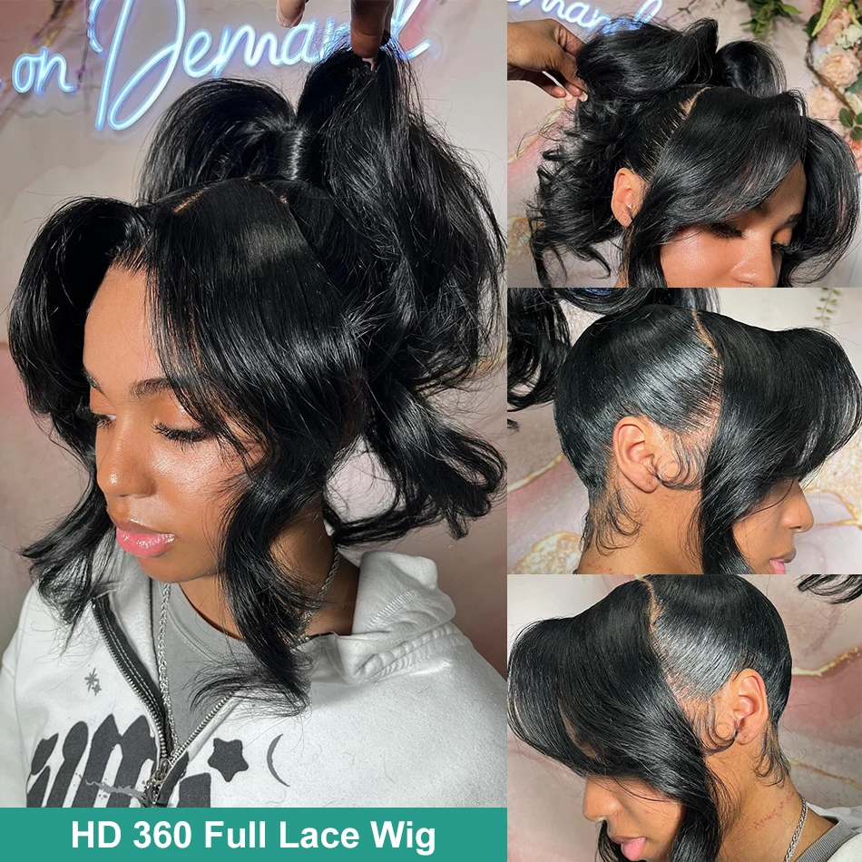 Melodie 250% HD 30 38 cali 360 Full Lace 13x6 Lace Front Human Hair Wigs Body Wave Transparent 13x4 Lace Frontal Remy Hair Wig