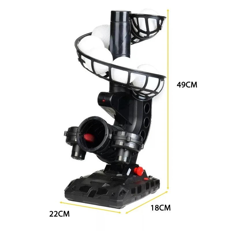 Automatic Baseball Pitching Machine Model 388BH, Variable‑Speed Ball Delivery for Batting Practice Training Equipment