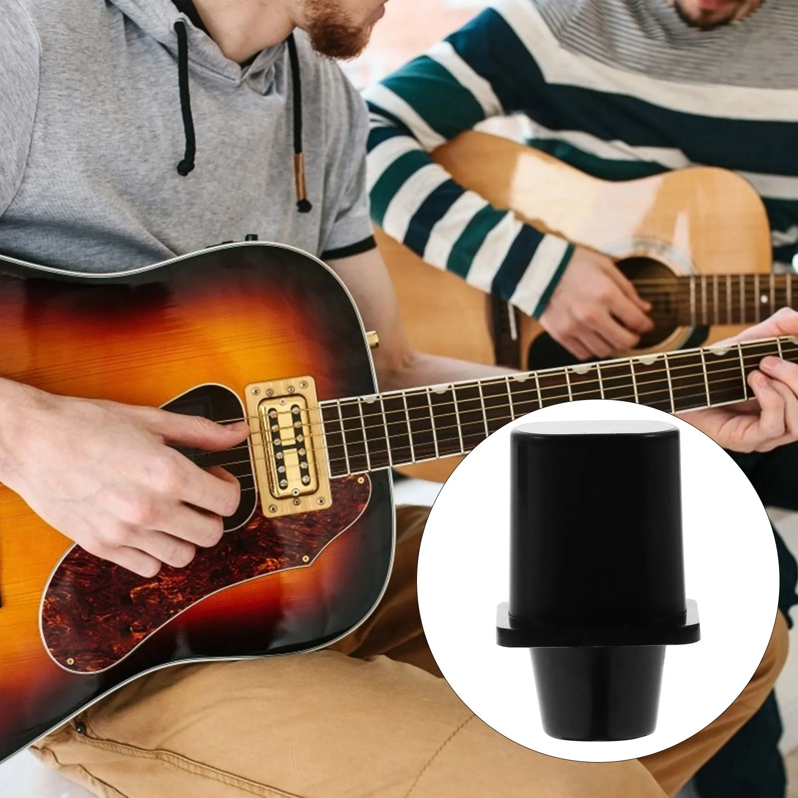 

8 Pcs Electric Guitar Switch Cap Tip Toggle Tips Pickup Parts Black Replacement