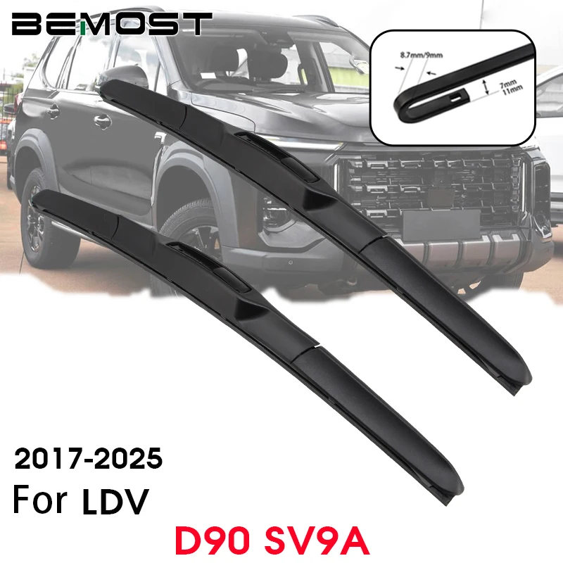 

BEMOST автомобильные щетки стеклоочистителя из натурального каучука 24 "+ 18" для LDV D90 SV9A 2017-2025, переднее лобовое стекло, автомобильные аксессуары