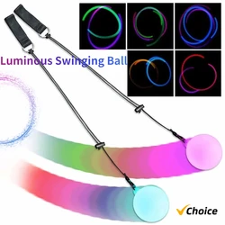 New LED Colourful Luminous Fling Ball Button Colour Changing Fitness Flash Ball Creative Juggling Ball Luminous Ball Toys