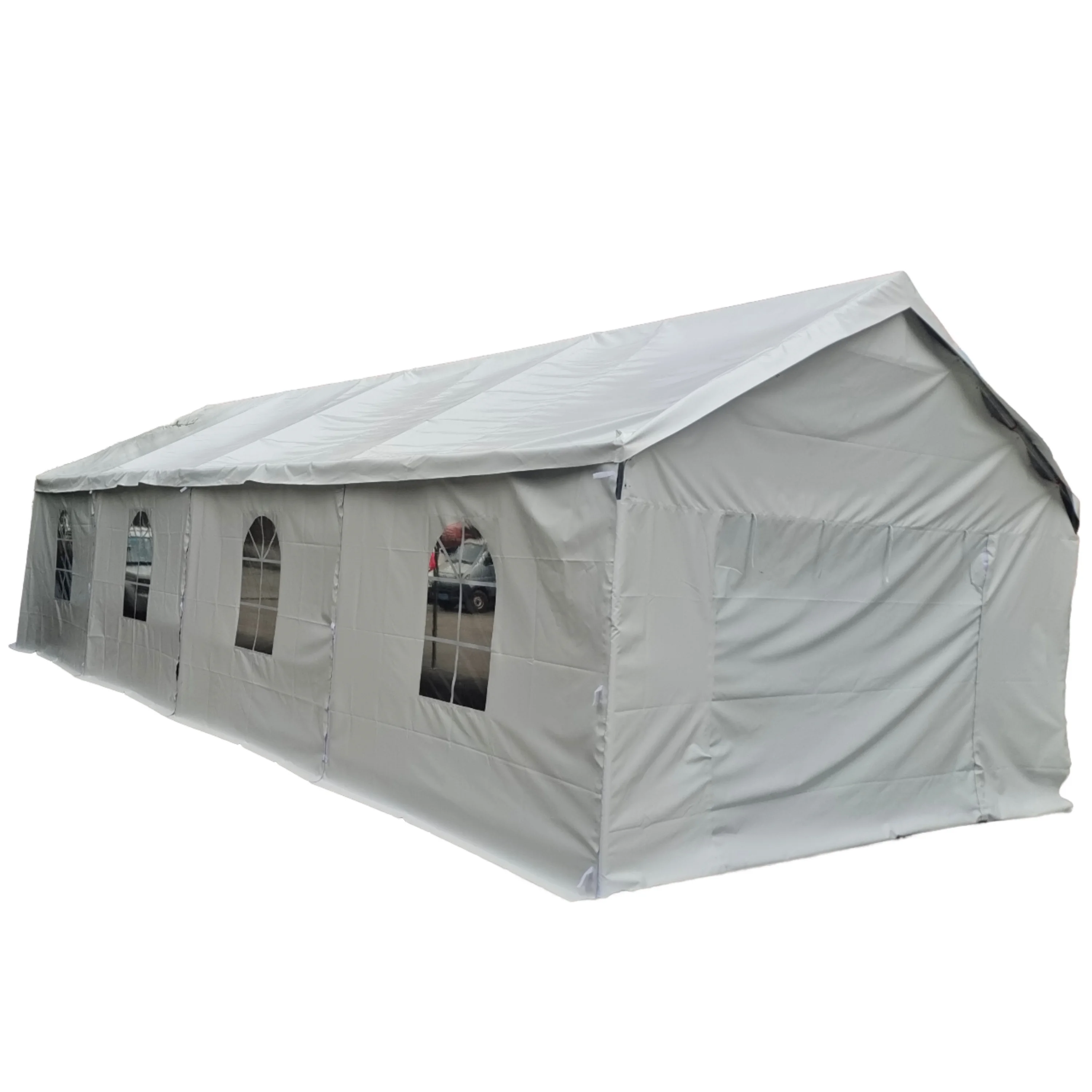 Waterproof Outdoor Folding Tent Pop-up Gazebo with Sides and Window Canopy Powder Coated Metal Frame for Balcony and Events