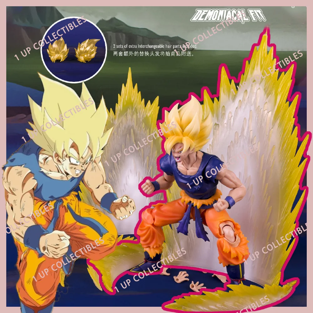 

Новая фигурка Demoniacal Fit Fury Awakening Son Goku Dragon Ball Z Super Saiyan, аниме-фигурка SHF, Коллекционная модель, подарочная игрушка