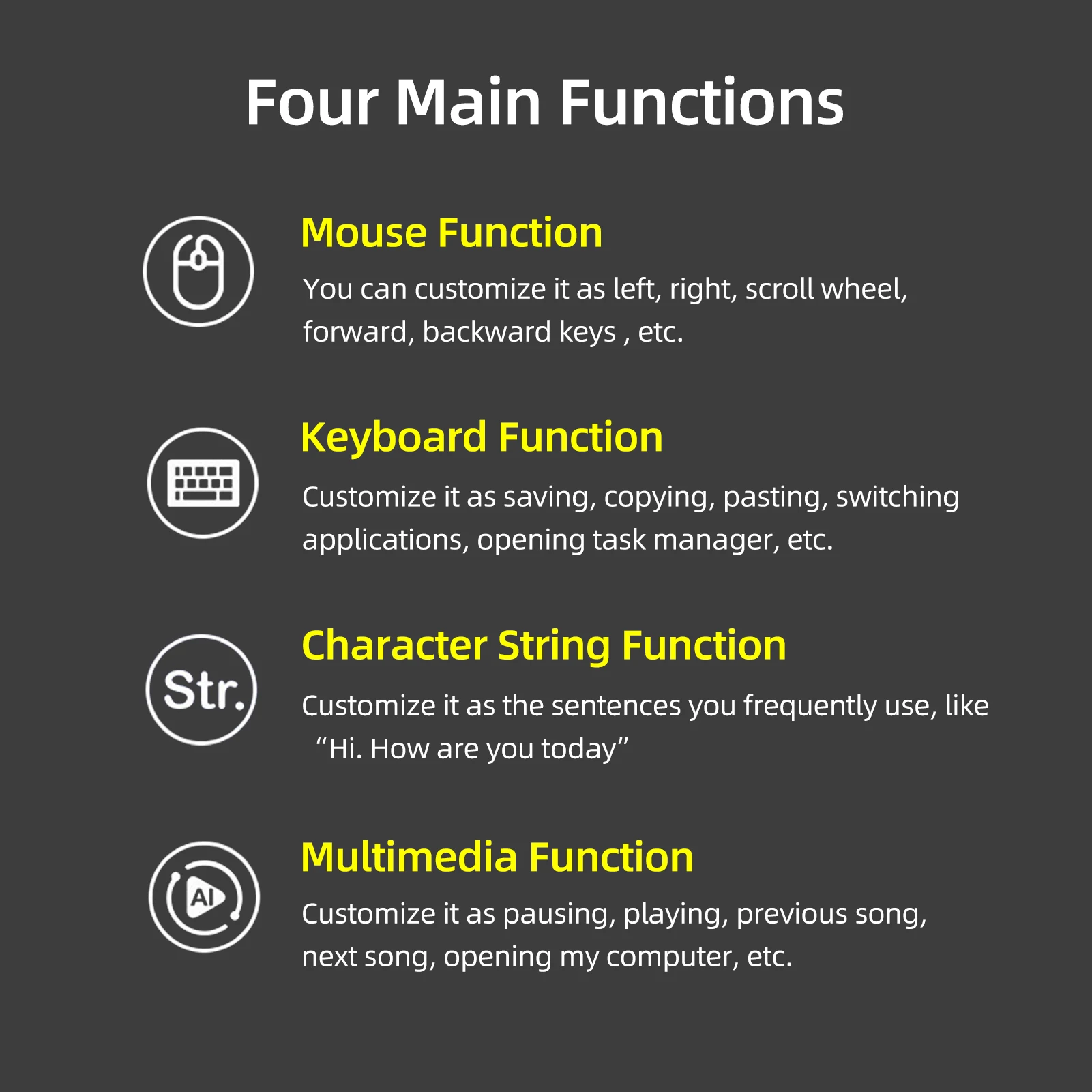 FS2020BT1 Triple Foot Switch Multifunctional Customized Foot Pedal USB+BT Dual-mode Connection Mechanical Switch Wide Applicatio