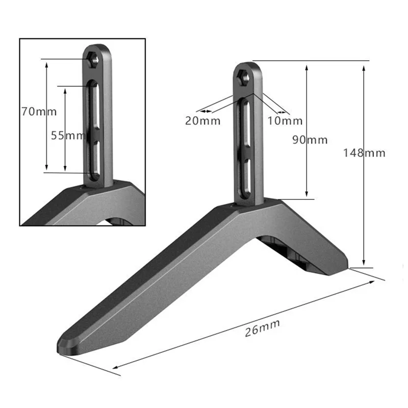 

2Pcs TV Stand Base Mount Universal LCD TV Television Bracket Table Holder Multifunctional Convenient Furniture Legs