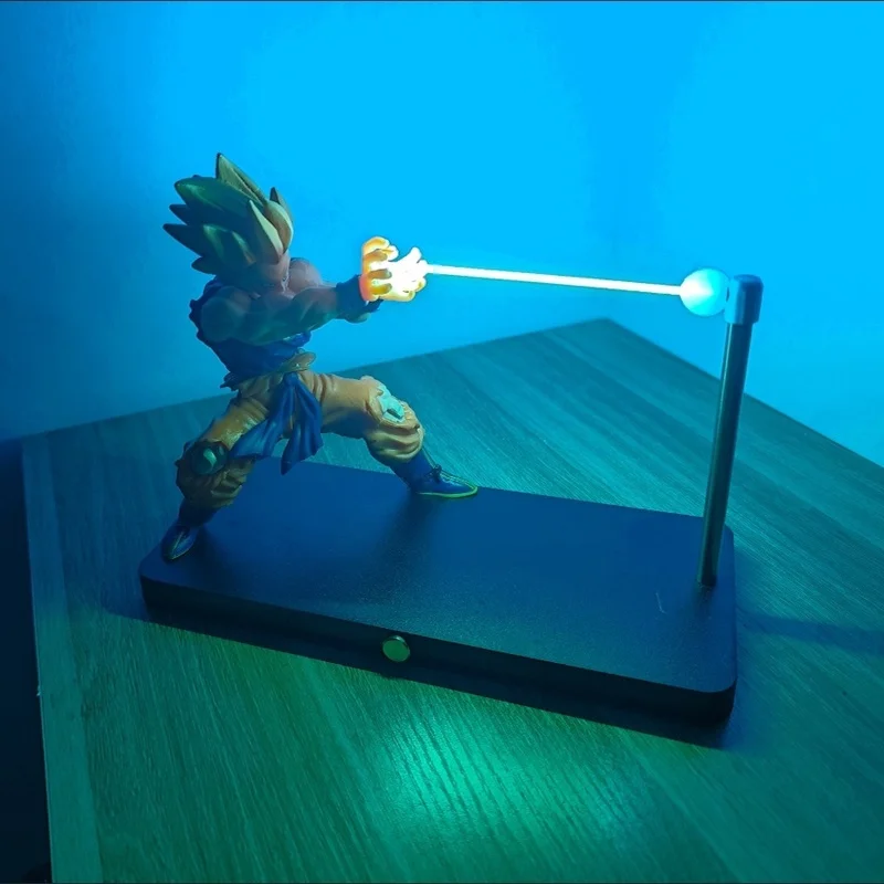 

NEW Dragon Ball lámpara Goku Kamehameha Lamp Vegeta Light Touch Magnetic Creative Desk Decoration Cool Model Doll Boys Gifts