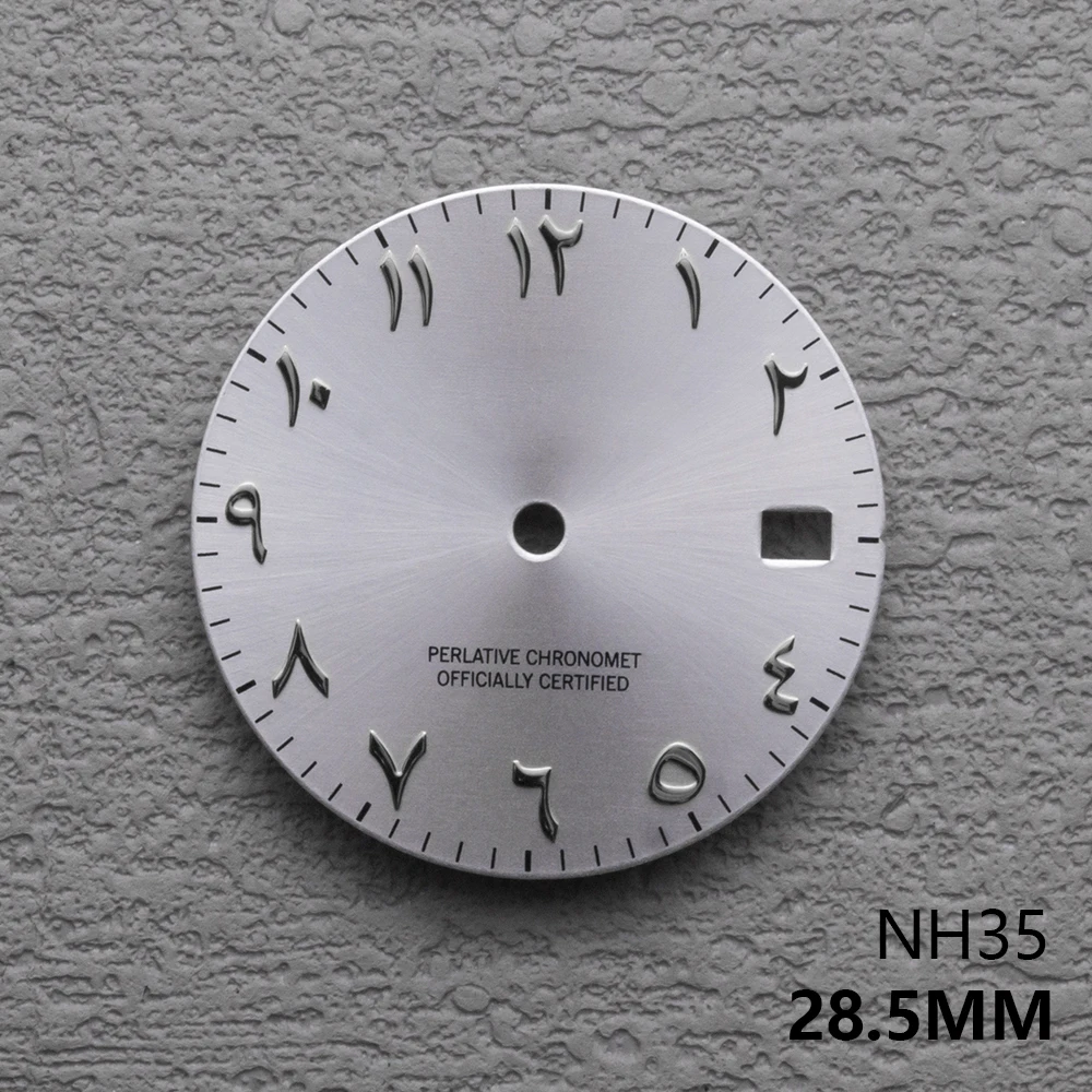 Logo S de 28,5mm, Dial árabe adecuado para NH35/NH36, movimiento automático japonés, compatible con 3/3, 8/4, 2 en punto, accesorios de modificación