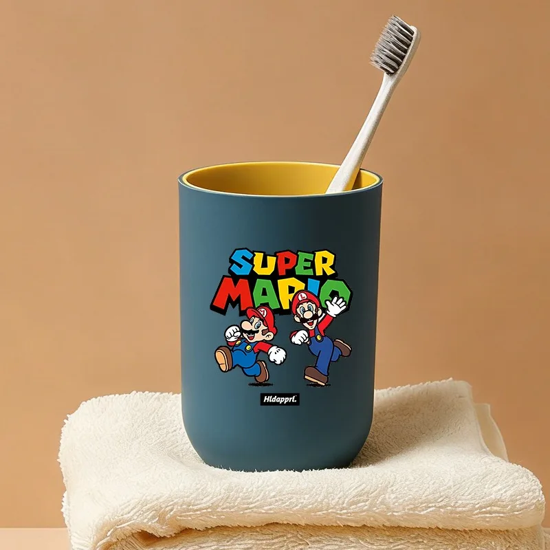 

Super Marios Bros Toothbrush Cups Anime Princess Luigi Plastic Mouthwash Cup Cartoon Bathroom Tooth Water Cups Boys Girls Gift