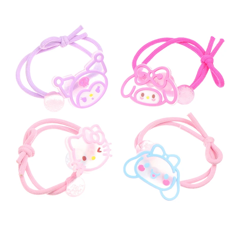 Sanrio Rubber Band Hair para Crianças, Kawaii Baby Braid Headband para Meninas, Bonito, Alta Elasticidade