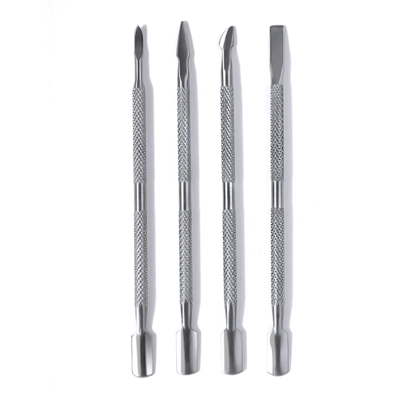 Double-ended Stainless Steel Cuticle Pusher Dead Skin Push Remover for Pedicure Manicure Nail Art Cleaner Care Tool