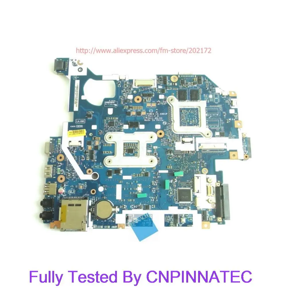 MBRFF02005 motherboard for Acer aspire 5750 5750G Laptop Gateway NV57H Laptop  P5WE0 LA-6901P GT520M 1G