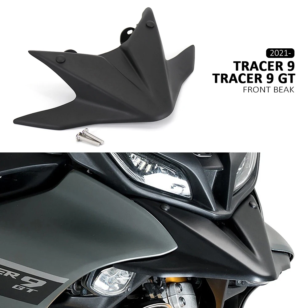 

2021 2022 2023 Motorcycle Beak Nose Cone Extension Front Fender Fairing Winglets For Yamaha Tracer 9 900 GT TRACER9 Tracer9 GT