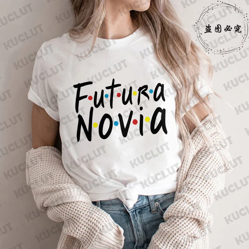 Bridal Shower Bride Squad Tees: Future Bride & Team Bride Tops, Spanish Girls Single Farewell Bachelorette Short Sleeve T-shirts