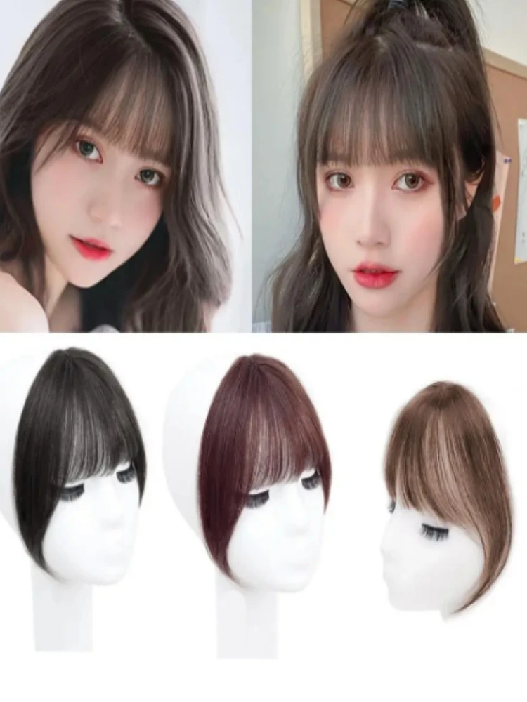 Fake Air Bangs Hair Styling Tools Hair Clip-In Extension Synthetic Hair Fake Fringe Natural False Hairpiece Women Clips In Bangs