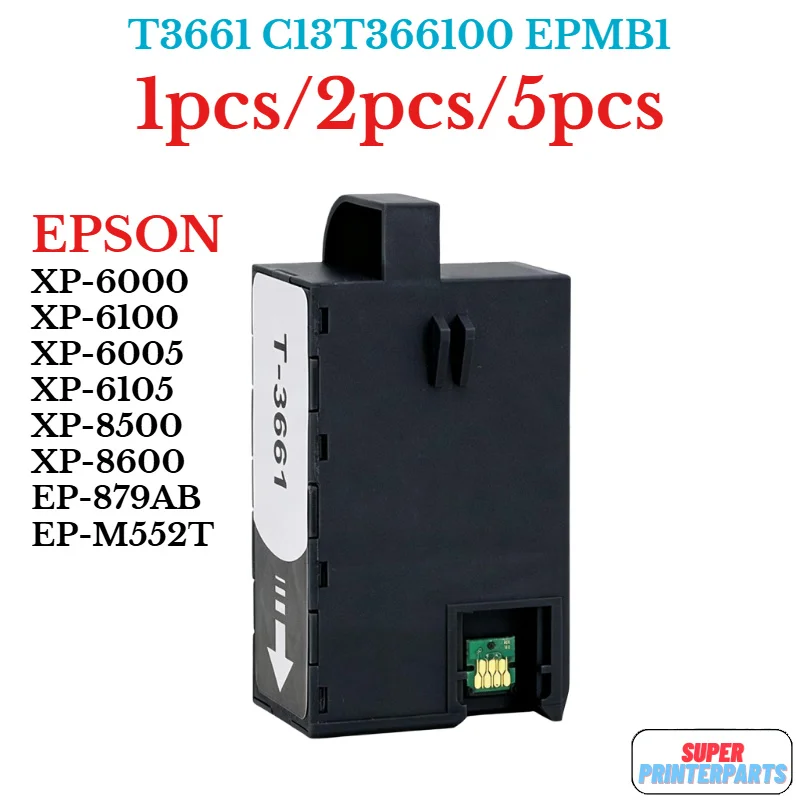 T3661 C13T366100 EPMB1 Ink Maintenance Box for EPSON XP-6000 XP-6100 XP-6005 XP-6105 XP-8500 XP-8600 EP-879AB EP-M552T Printers