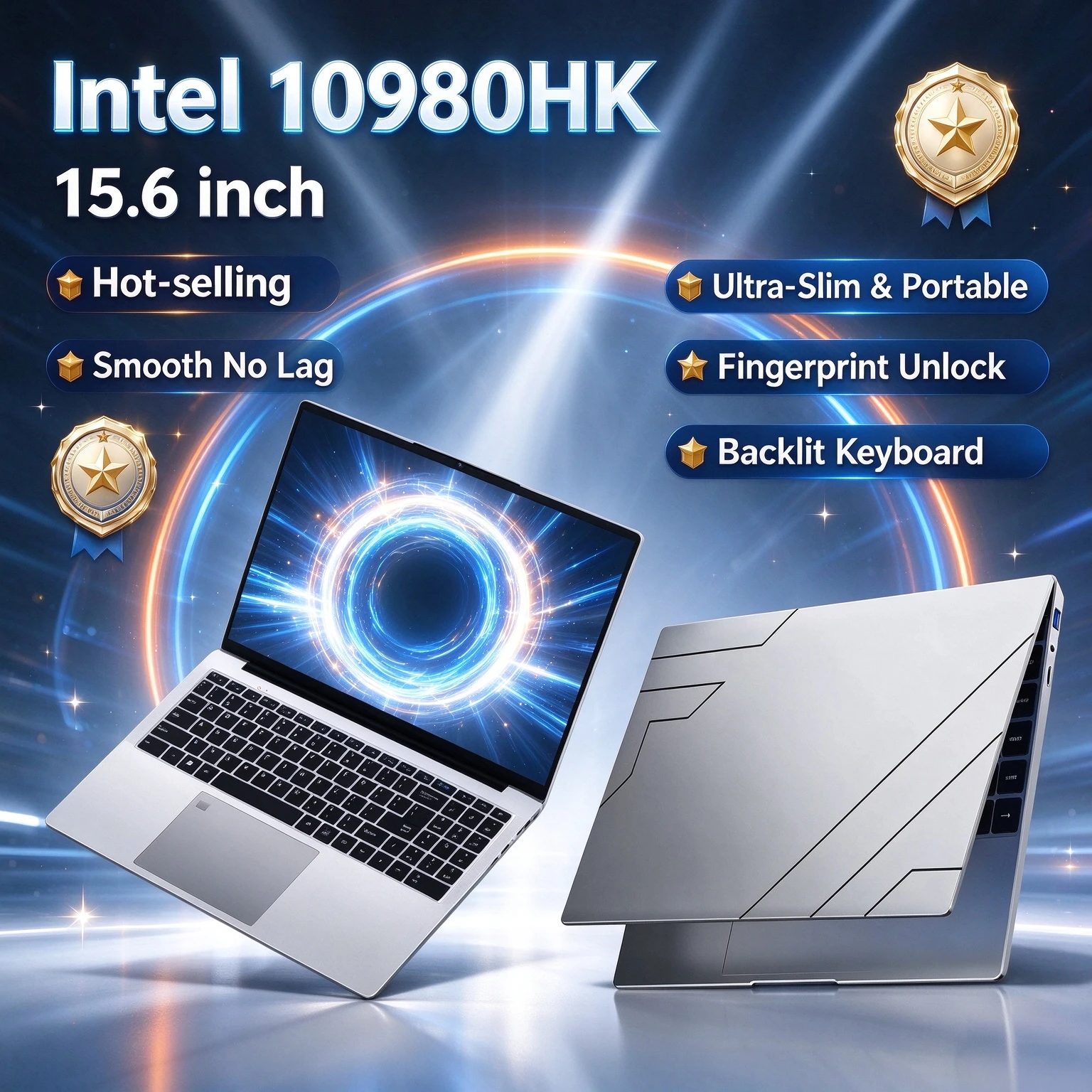 Intel 2TB SSD Laptop Intel Core i9 10980HK 32GB RAM 15.6 Inch Gaming Fingerprint Unlock WiFi 6 4K Ultrabook Pro Max Prime - Aliexpress Deal