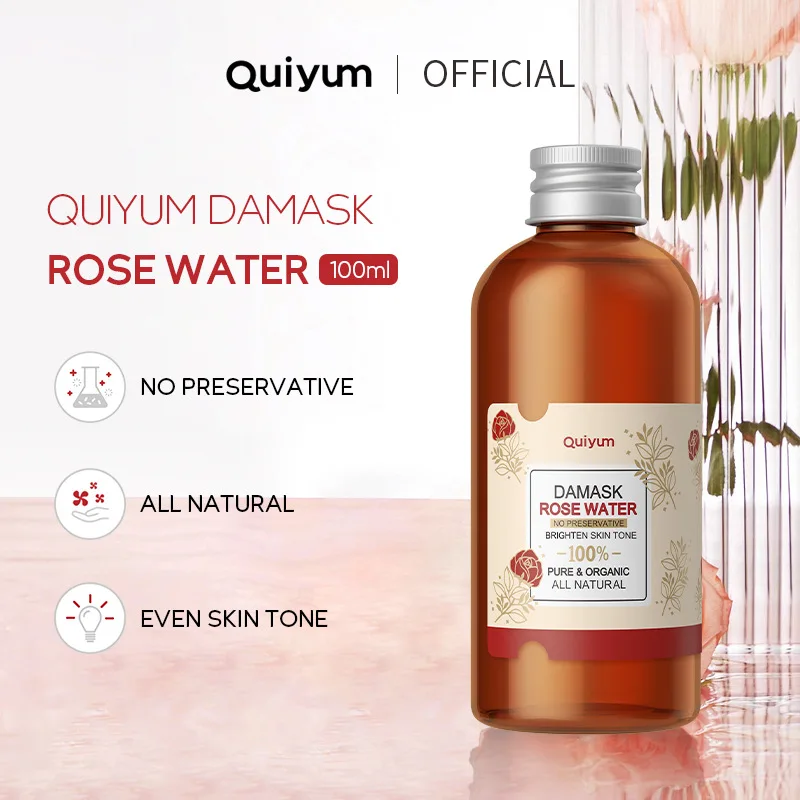 100ml Damask Rose Petal Water Moisturizes And Softens Skin Korean Skin Care Toner Facial Glow Rejuvenating And Soothing Skin