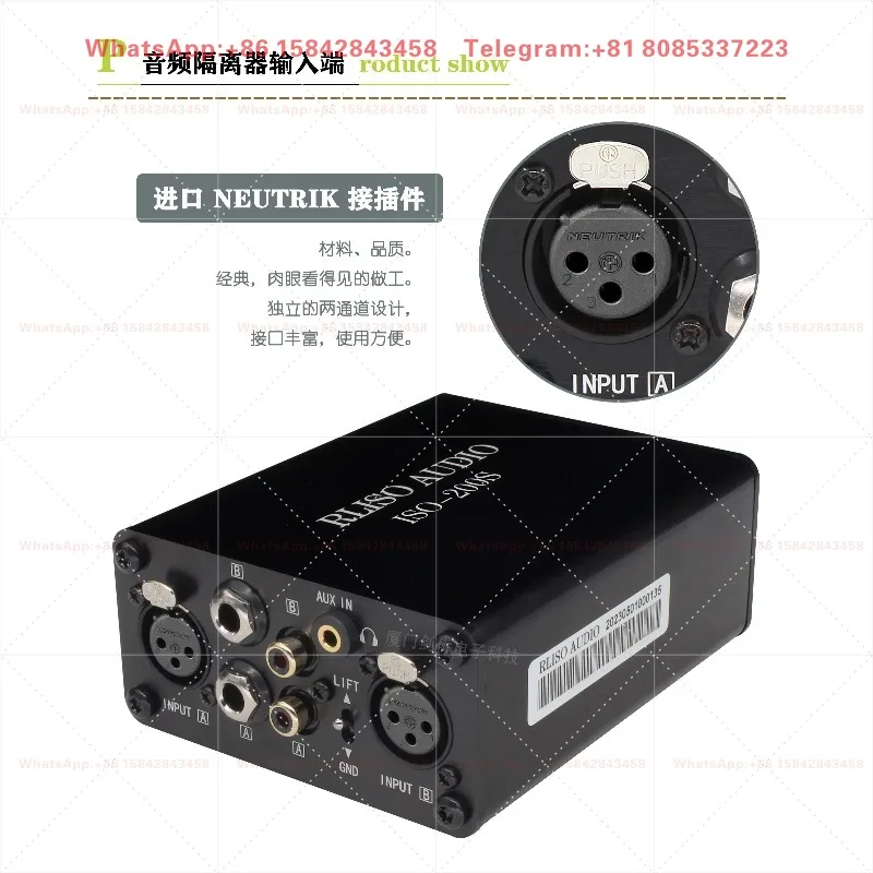 ISO-200S 4-in-1 Multi-function Audio Isolator Eliminate Ground Loop Hum Noise