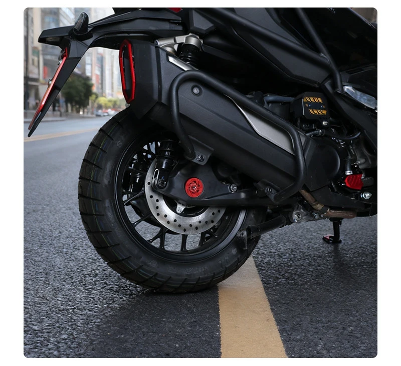 2026 high quality for Zontes 368g 368D 368K 368E 368m Rear Axle Screw Decorative Cover,Rear Wheel Large Nut Anti-Rust Protective