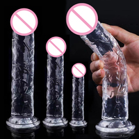 Realistic Dildo Jelly Penis Suction Cup Dildo 7 Size Female Masturbator Clitoral Stimulator Big Dick Lesbian Sex Toys For Women