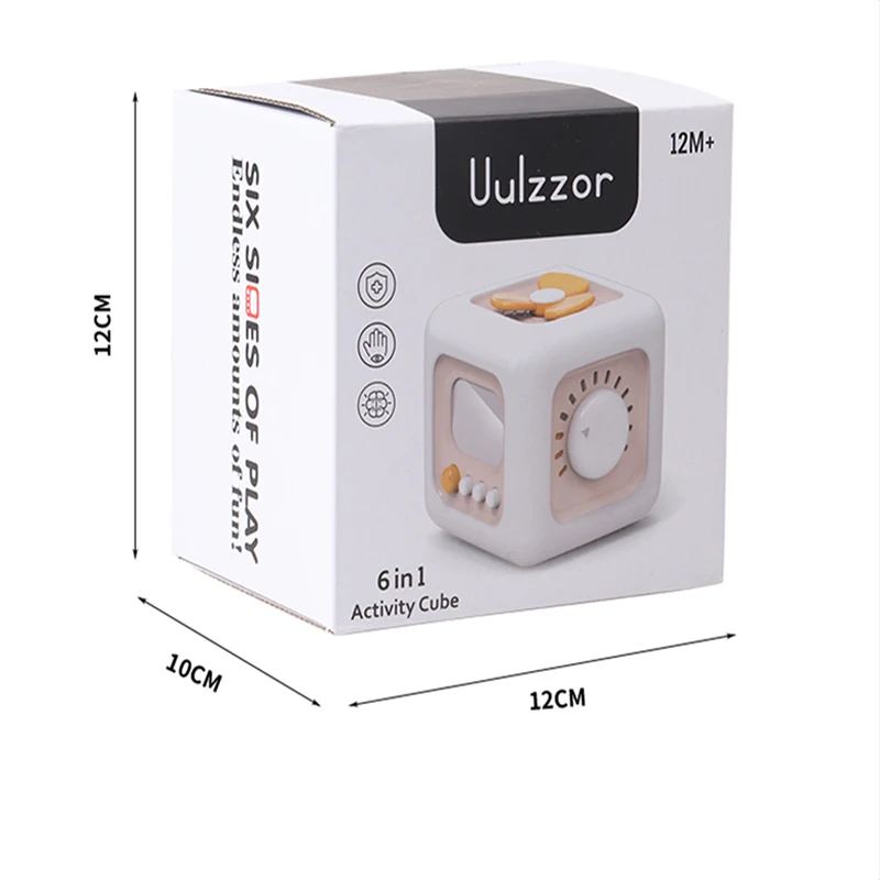 Kotak Montessori Kubus Ajaib Anak Enam Sisi Mainan Pendidikan Anak Usia Dini untuk Pendidikan Prasekolah Bayi