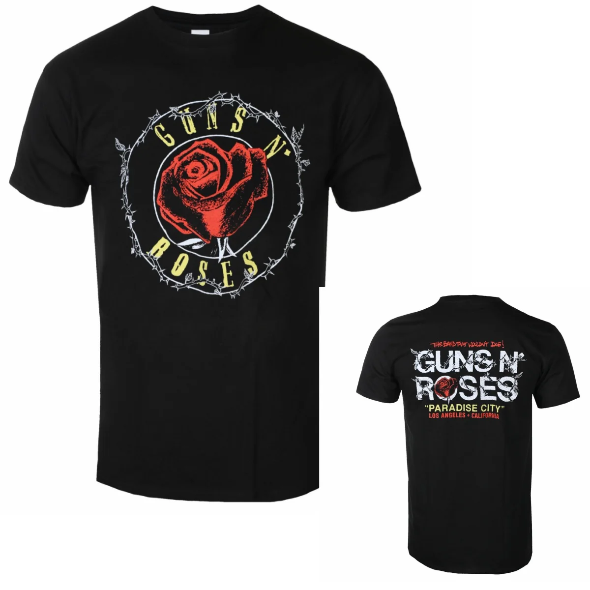Top Guns N' Roses Graphic Cotton Band T-shirt Unisex Summer Short Sleeve Fashion Brand Tee Luxury Casual Vintage Tees
