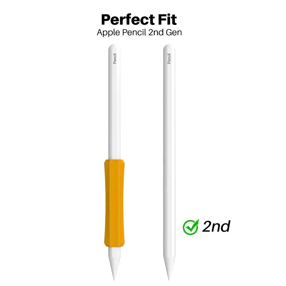 Não-Slip Silicone Stylus Pen Cover, USB-C Pen Grip, Capa protetora, Touch Pen Gripper, Fácil de segurar, Apple Pencil 3, 2, 1