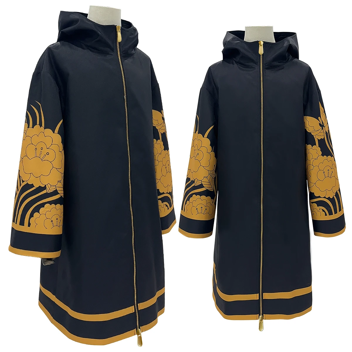 HOLOUN Tokyo Anime Brahman Wakasa Imaushi Waka Cosplay Costume Golden Black Jacket Coat Over Size Butterfly Printed Halloween