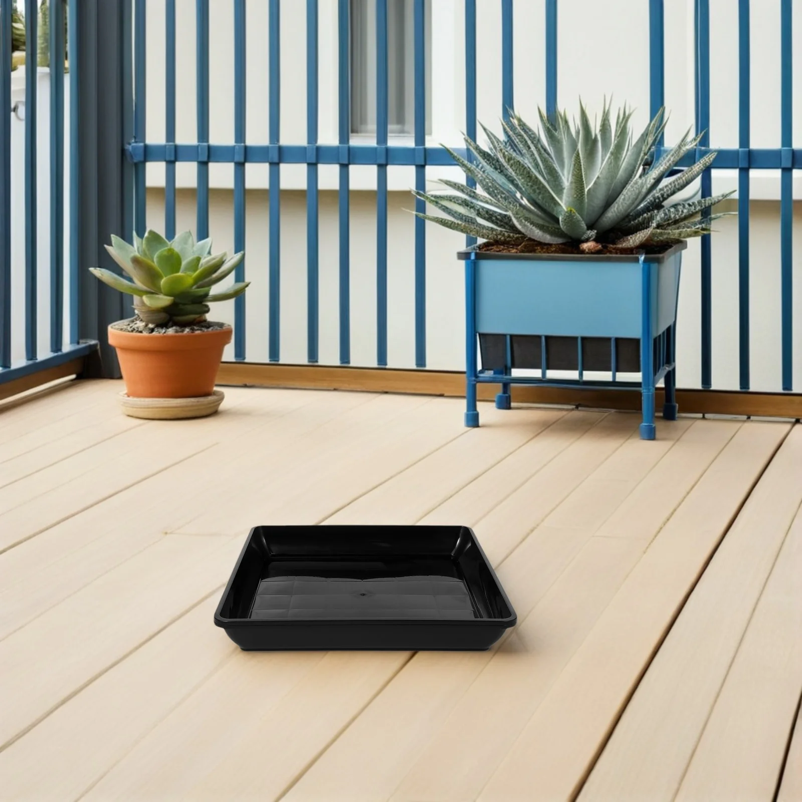 

6Pcs Plastic Plant Saucers Sturdy Base Structure Water Collection Functionality for Indoor Outdoor Plastic Plant Saucer