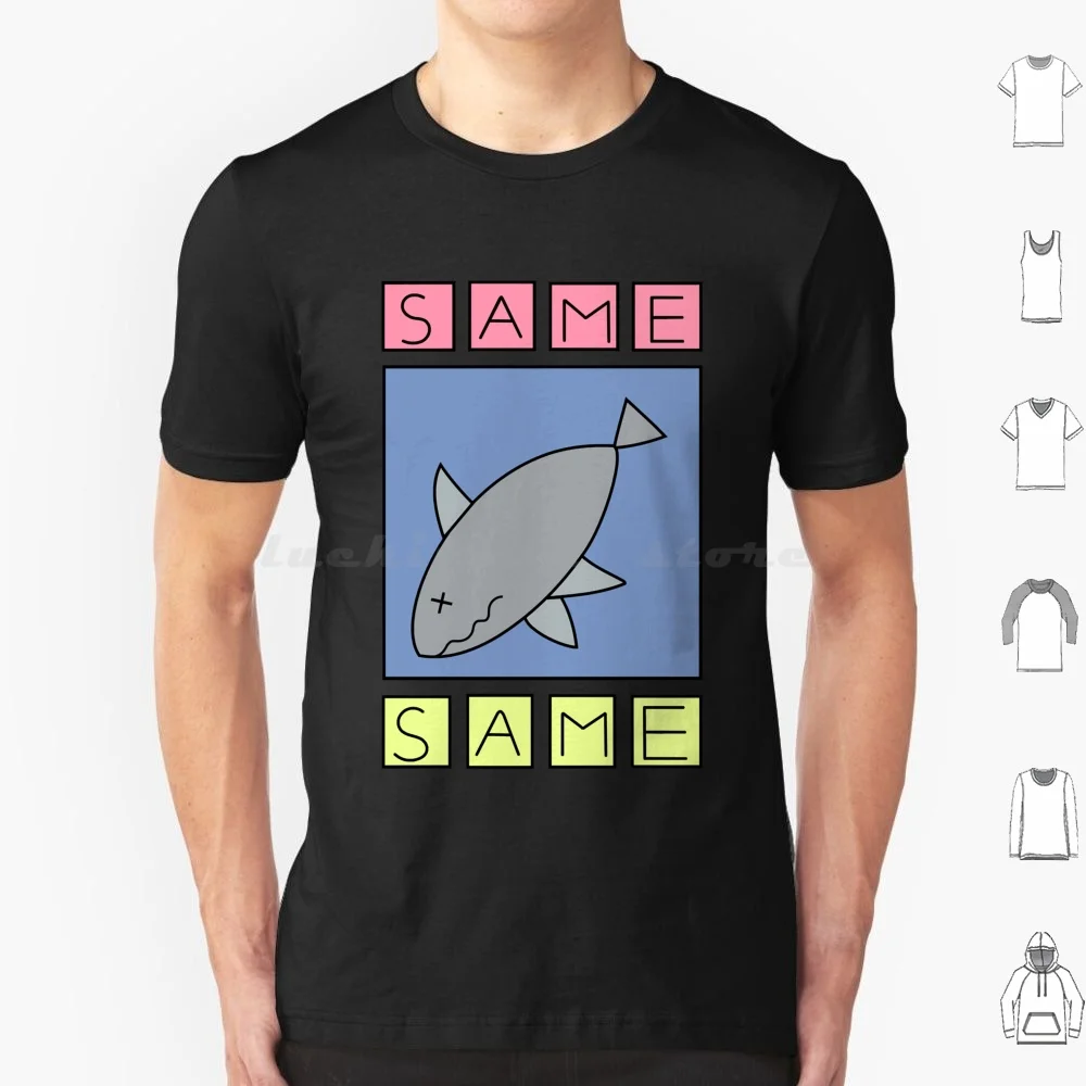 Nichijou-Same ( Shark ) T Shirt 6Xl Cotton Cool Tee Anime Manga Nichijou Hakase Same Shark