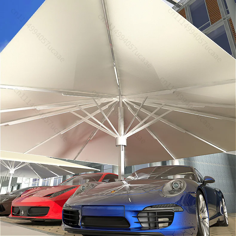 Custom SCD Hot Sale Luxurious Large Diameter Parasol Sun Shading Outdoor Furniture Starlight Umbrella