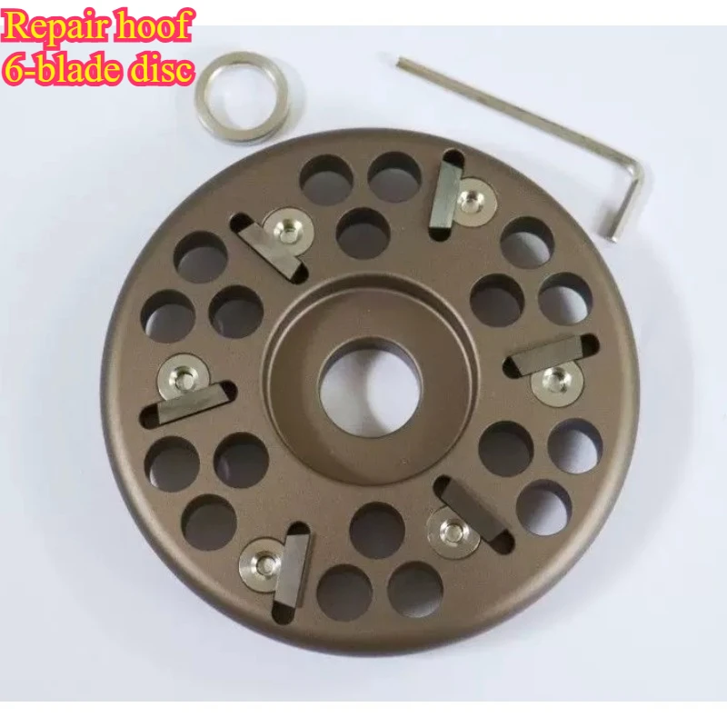 Cow Hoof Trimming 6-blade Disc Alloy Cow Hoof Trimmer, Cow Hoof Care Tools Livestock Breeding Accessories