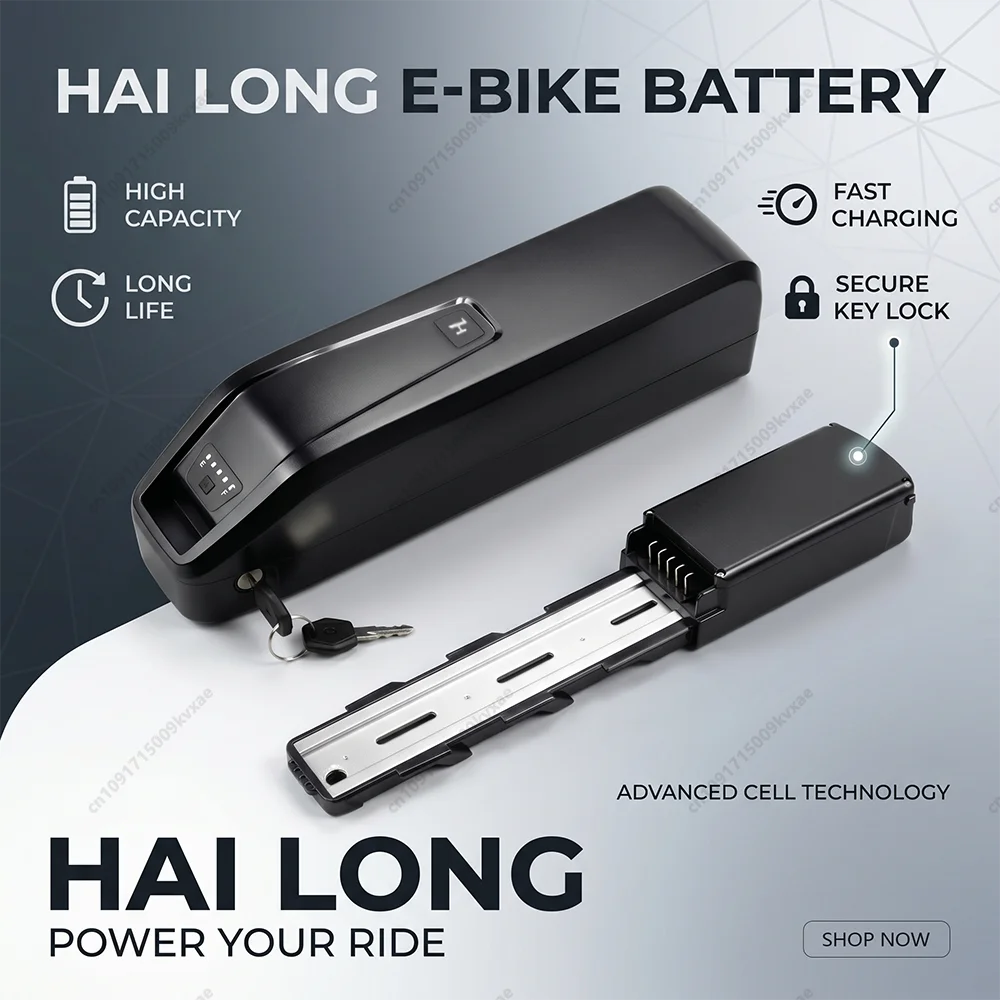 36V 48V Ebike Battery 20Ah 15Ah Hailong Lithium ion Rechargeable Unit for Hitway BK15 BK29 Colorway DUOTTS S26 C29 Electric view 2