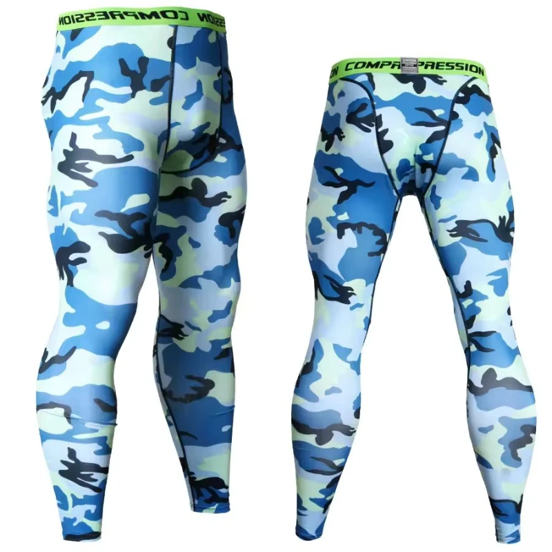 Men Camouflage Sports Leggings Men Running Training Compression Leggings Quick Dry Trousers Fitness Pants Running Jogging Tights image 6