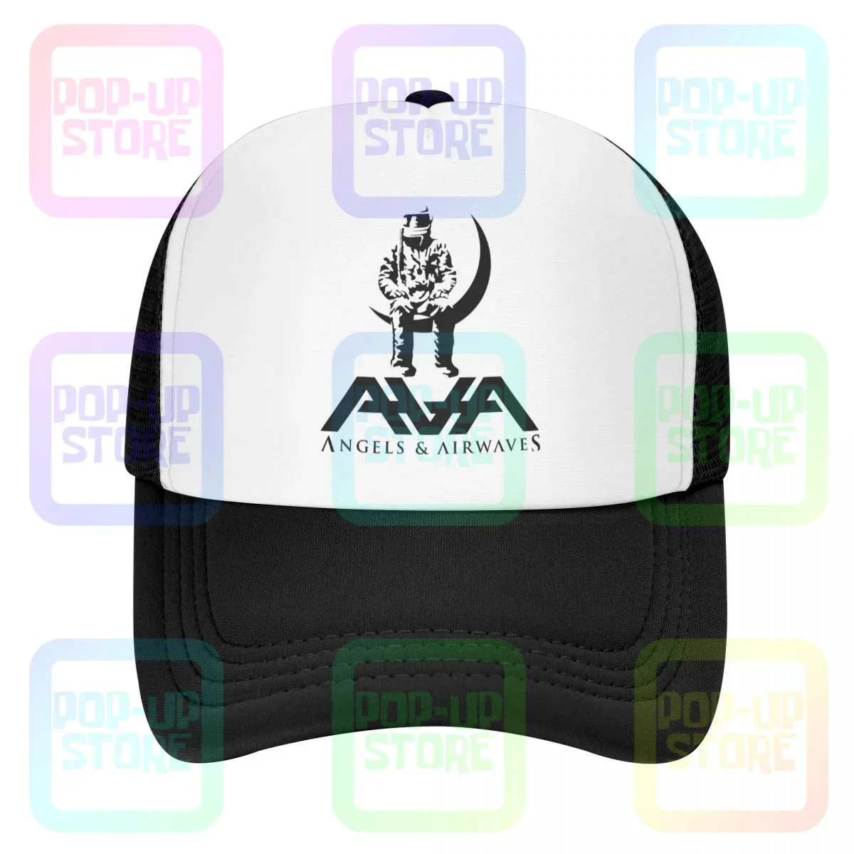 Ava Angels And Airwaves Indie Band Baseball Cap Trucker Hats Breathable Sunscreen Vintage High Quality Hat