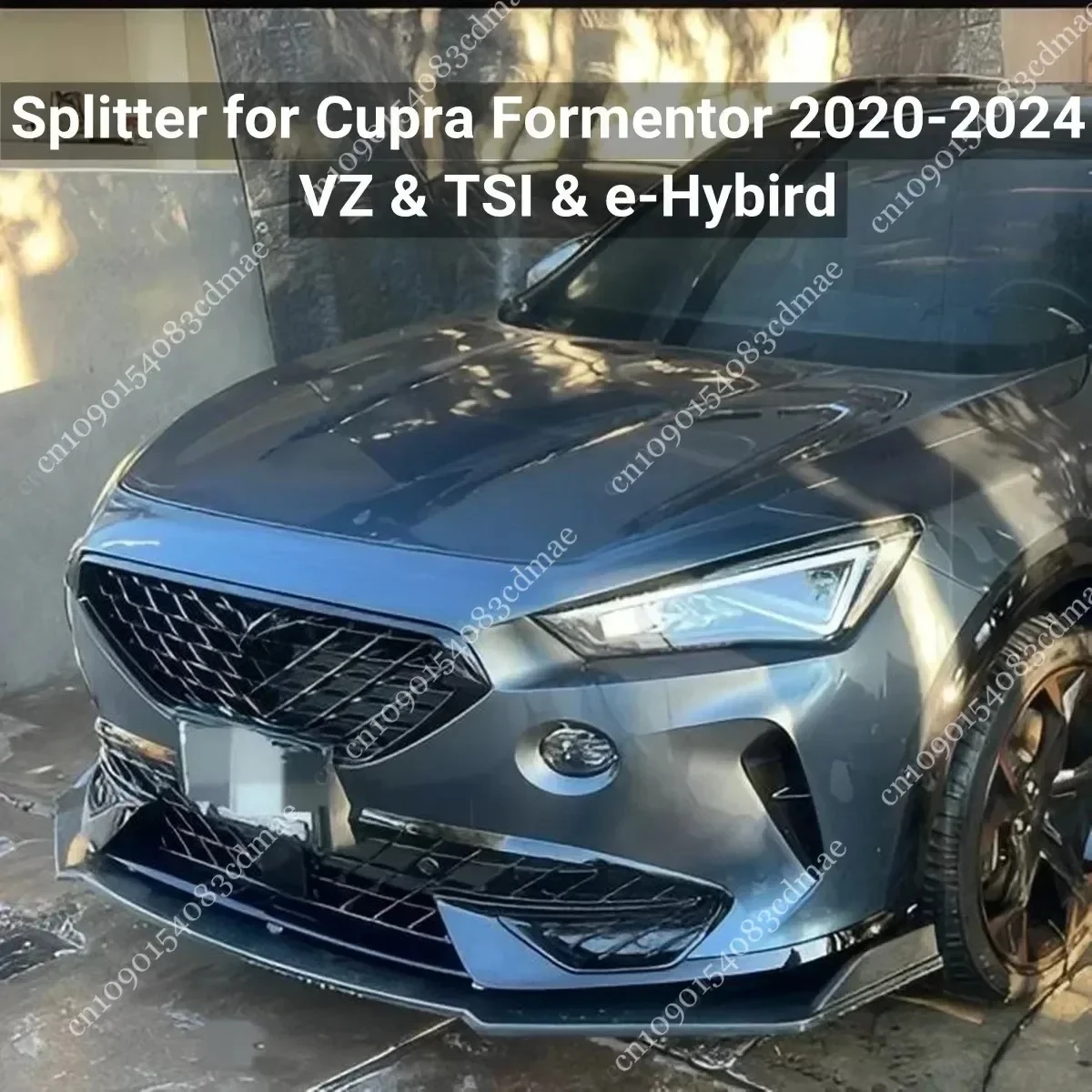 

Front Bumper Splitter Lip for Cupra Formentor TSI VZ5 VZ e-Hybrid 2020-2024 Tuning Body Kit Guard Gloss Black UV Coat Spoiler