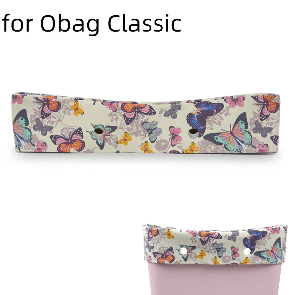 

Новинка, 1 шт., классическая тканевая отделка с цветочным принтом, замена декоративных накладок для классической большой сумки Obag O Bag, стандартный корпус