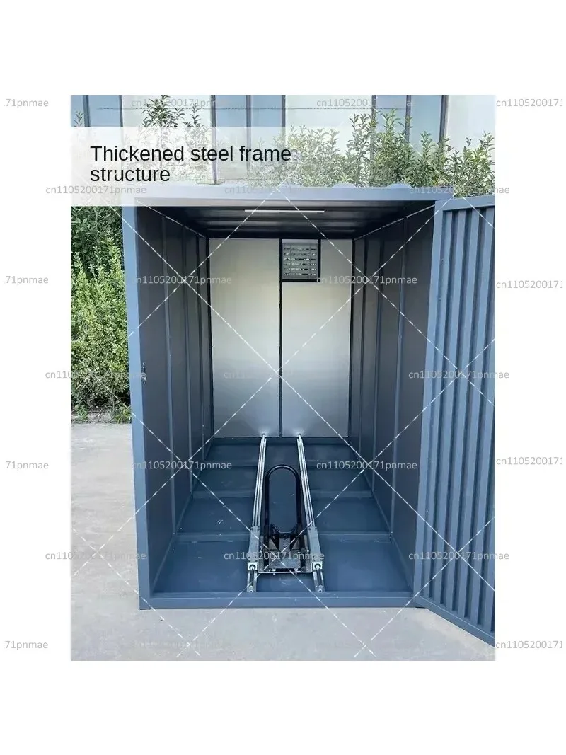 Motorcycle Garage Cover Anti-Theft Sun Protection Rain Proof Mobile Parking Shed