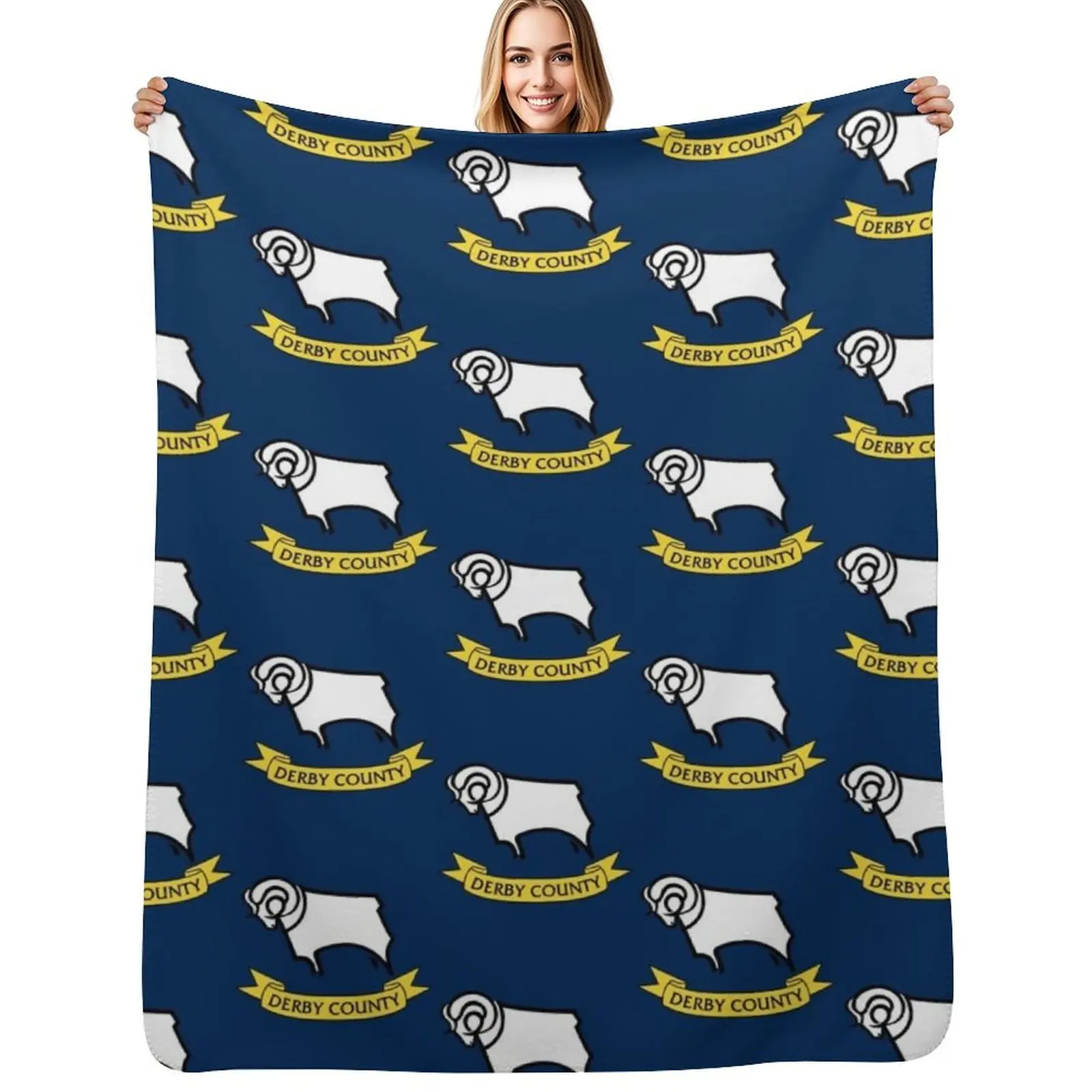 The Rams - County Throw Blanket Luxury Designer Thin Summer Decorative Sofas Soft Sofa Throw Blankets