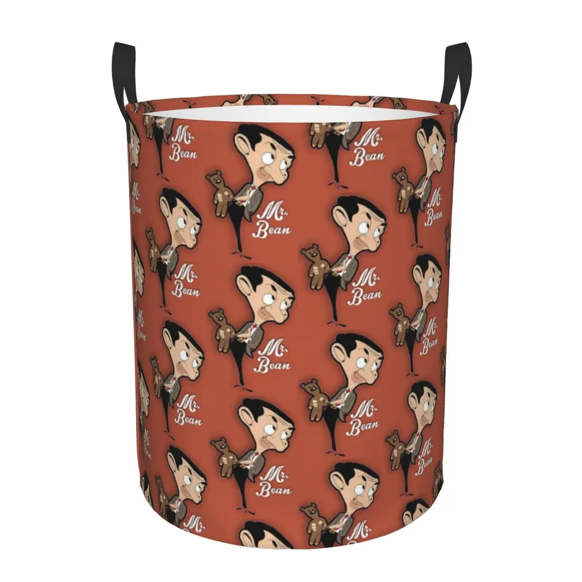 

Mr. Bean Cartoon Dirty Laundry Baskets Foldable Large Waterproof Clothes Sundries Basket For Home Children's