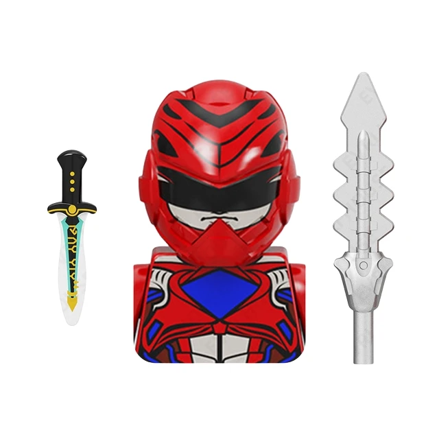 Mini Force Movie Series Powered Building Blocks giallo verde Soliders Red Warrior Mighty Morphin Action Figures giocattoli regali per bambini