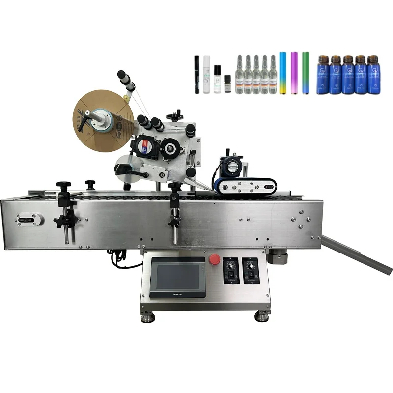 The Most Popular in America Automatic Horizontal Small Ball Pen Paper Blood test Tube Labeling Machine