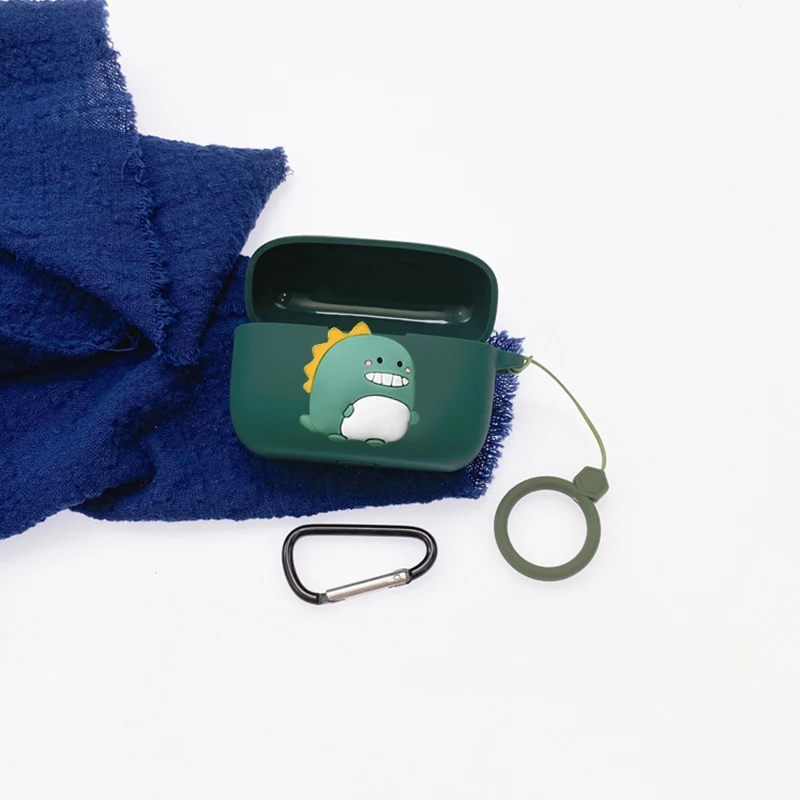 الكرتون الحال بالنسبة JBL T230NC / T130NC TWS قضية خاتم سيليكون مكافحة قطرة حماية بلوتوث حقيبة سماعة الاذن صندوق الملحقات غطاء