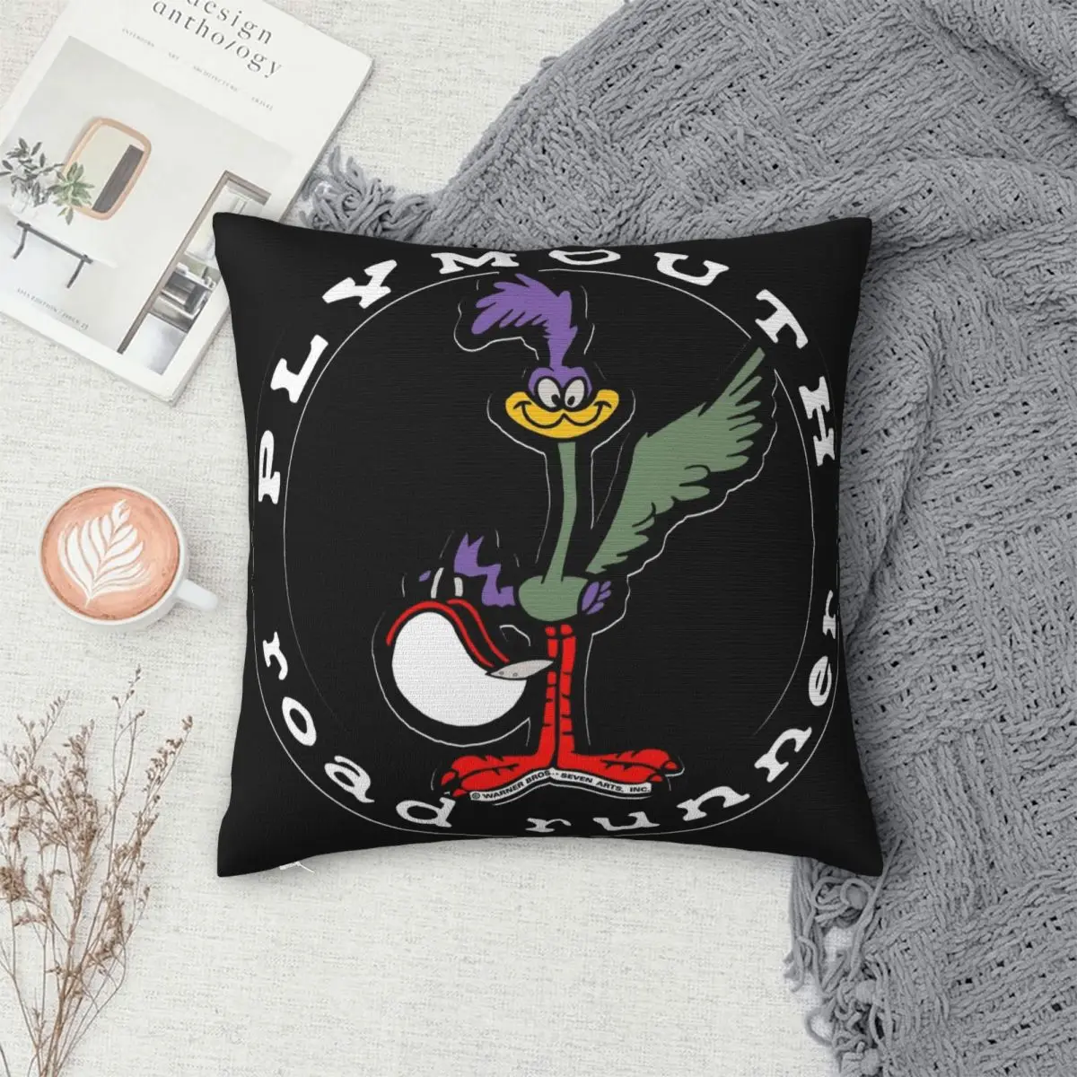 Plymouth Roadrunner Bird Roadrunner Pillowcase Polyester Linen Velvet Creative Zip Decor Throw Pillow Case Room Cushion Cover view 4