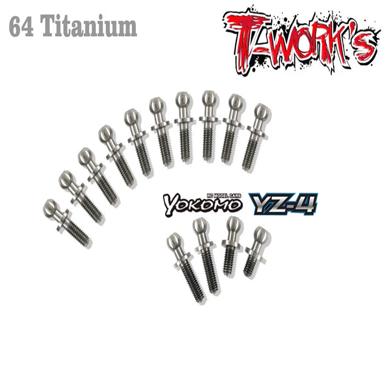 

Original T works TP-041 64 Titanium Ball End set For Yokomo YZ-4 professional Rc part