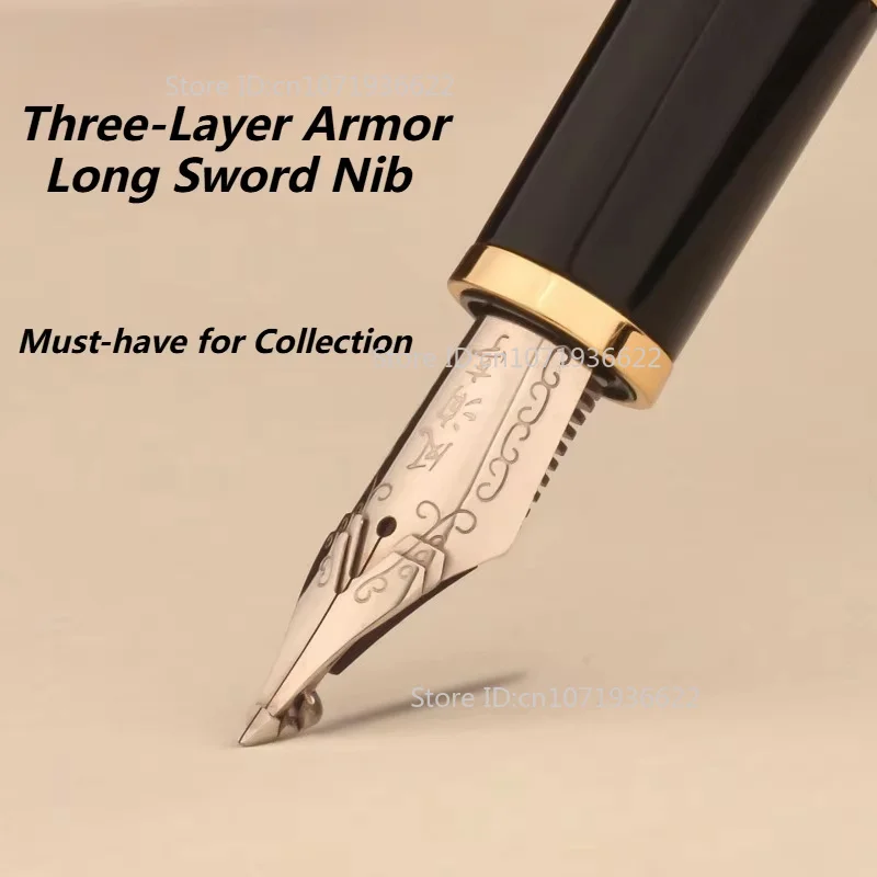 Three-layer Long Knife-ground Fountain Pen 4.0m Extra-thick Three-layer Armor Nib Hand-polished By BALA OYE Calligraphy Pens