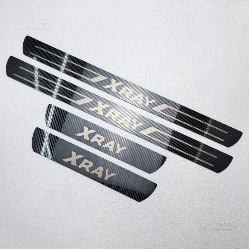 2015-2019 for LADA XRAY Car Door Sill Trim Covers Stainless Steel Door Sills Scuff Plate