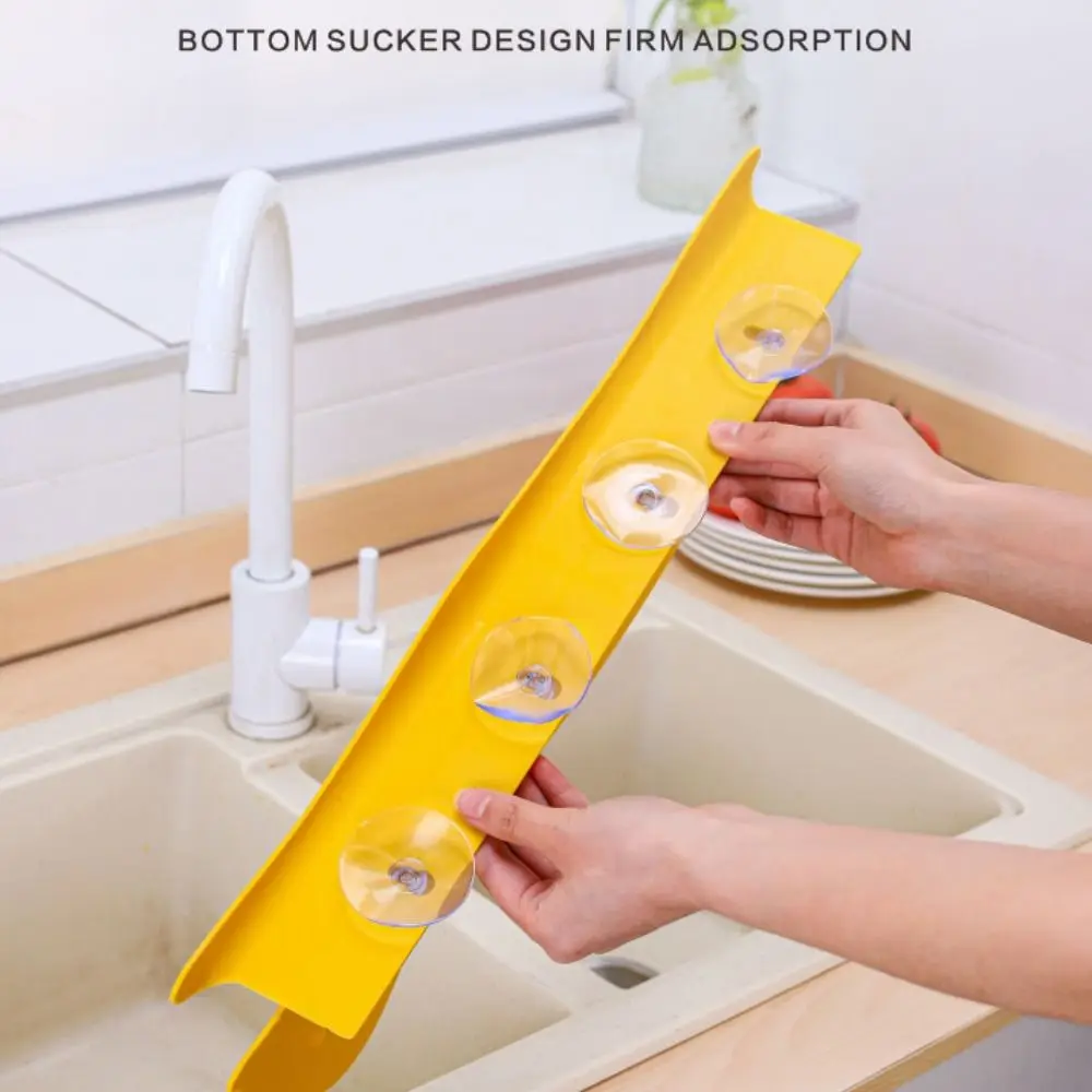 

Durable Silicone Sink Splash Guard Cute Dog Shape Anti-water Board Splash Water Baffle Kitchen Tools Sucker Basin Sink Board