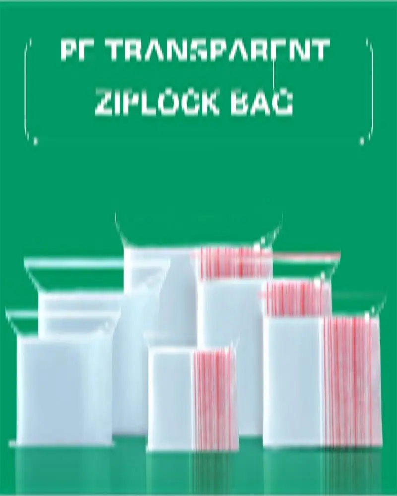 Bolsa autosellante con borde blanco de doble cara, 10 seda engrosada, materia prima PE de grado alimenticio, embalaje transparente de Alimentos y Medicamentos