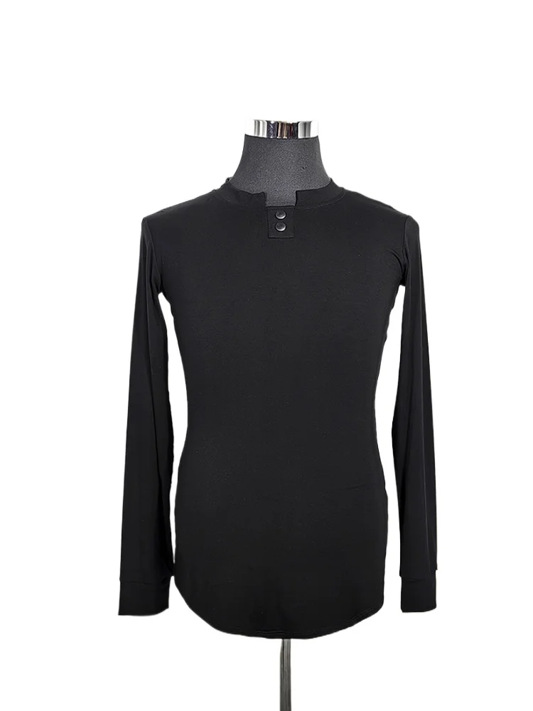 

2024 Autumn And Winter Men's Latin Dance Long Sleeve Jacket National Standard Dance Top Adl138